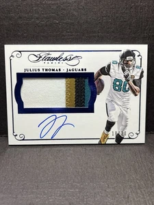 Julius Thomas Auto Patch 2015 Panini Flawless /20 Game Used Jaguars - Picture 1 of 3