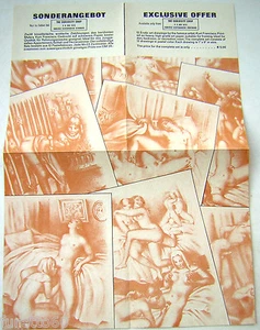 vecchia locandina sex shop tedesco - german Germany sexy erotismo advertising - Imagen 1 de 1