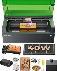 xTool S1 40W Laser Cutter, 600mm/s Speed Laser Engraver Machine, Rotary Bundle - Picture 1 of 10