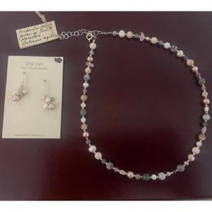 NWT Handmade Necklace and Earring Jewelry Gift Set - Picture 1 of 3