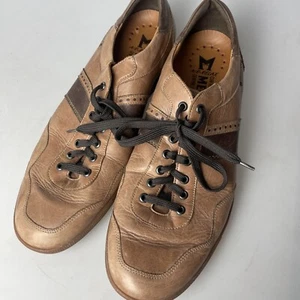 Mephisto Air Relax Men’s Shoes Size 11.5 Tan Leather Lace Up - Picture 1 of 6