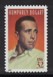 Scott 3152 - 32c Humphrey Bogart, Legends of Hollywood - Estampillada sin montar o nunca montada 1997 - sin usar como nuevo - Imagen 1 de 1