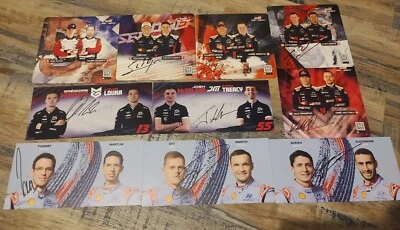 photos Cartes signées Ogier Neuville Tanak Fourmaux Rovanpera Evans Katsuta WRC - Photo 1/4
