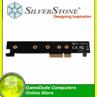 SilverStone ECM26 M.2 M-key NVMe SSD to PCIe X4 1U Adapter Card SST-ECM26 -[F33] - Image 1 of 4