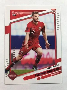 2021-22 Donruss Press Proof Purple #107 Fredrik Midtsjo RC - Norway 034/199 - Imagen 1 de 1