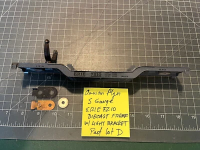 American Flyer S Train ERIE 7210 Depressed Center Flat Car FRAME CHASSIS Lot D - Image 1 of 4