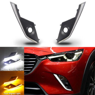 Luces antiniebla LED diurnas DRL para coche para Mazda CX-3 2016 2017 2018 Foto 1 de 4