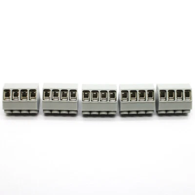 5 Pack of Lumberg 5.0mm 15A 250VAC PCB Mount Screw Terminal Blocks KRESW 04 - Image 1 of 2