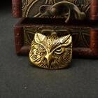Steampunk Vintage Bronze Owl Pin Brooch Women Men Suit Accessory