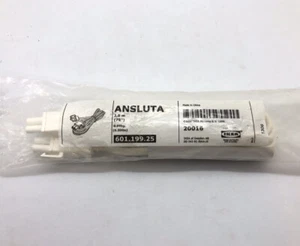 New Sealed Ikea ANSLUTA Intermediate Connection Cord, 79" White 601.199.25 - Picture 1 of 3