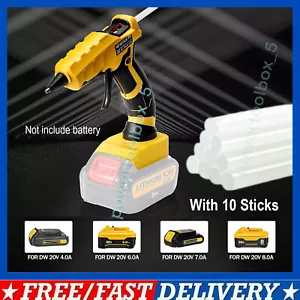 Cordless Hot Melt Glue Gun For Dewalt 20V Max Battery Crafts & Tools DIY Tool US - Picture 1 of 12