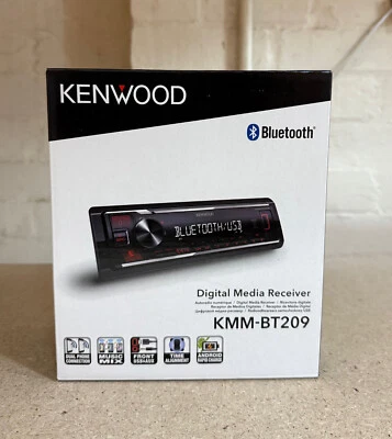 REPRODUCTOR UNIDAD PRINCIPAL ESTÉREO RADIO USB COCHE KENWOOD ANDROID iPHONE BLUETOOTH KMM-BT209 Foto 1 de 4