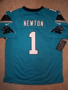 NIKE Panthers CAM NEWTON nfl SUPER BOWL #50 Jersey YOUTH KIDS BOYS (L-LG-LARGE) - Picture 1 of 3