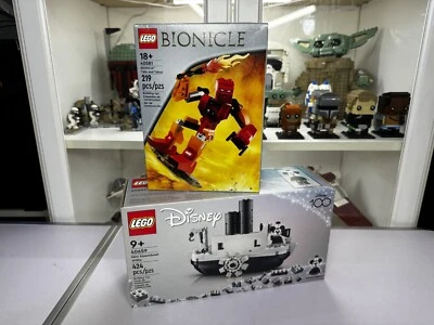 (Lego Mini Steamboat Willie 40659) (Lego 40581 Bionicle Tahu & Takua) Combo GWP Foto 1 de 4