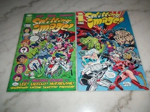 Splitting Image # 1 & 2 VF/NM 9.0 Image Comics 1993 Spawn, Youngblood, Wildcats - Picture 1 of 3