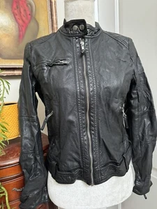 Chaqueta para niña Joe Fresh de cuero sintético talla M negra - Imagen 1 de 5
