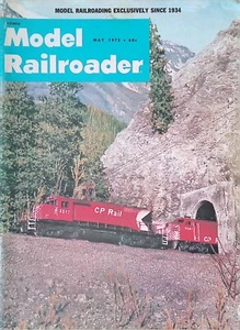 Model Railroader Magazine May 1972 Hard-shell Terrain on the Kinnickinnic RR - Imagen 1 de 2