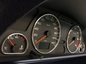 Für Peugeot 306 1996-2002 Armaturenbrettringe aus poliertem Aluminium 4 Stück - Bild 1 von 5