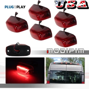 5x Lámparas LED rojas completas de separación de cabina de techo trasero para 14-23 Ram ProMaster 68169776AD - Imagen 1 de 10