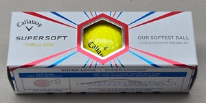 Callaway SuperSoft Golf Balls Sleeve of 3 - Picture 1 of 7