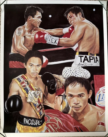 Manny Pac-Man Pacquiao vs. Marco Barrera 16x20 Boxing Poster Print Cover