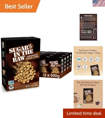 Cubos de açúcar de cana turbinado granulado de açúcar, sem adição de sabores ou eritritol, ... - Imagem 1 de 4