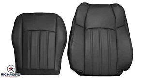 2008-2010 Chrysler 300 C 300C-Driver Side Complete Leather Seat Covers Dark Gray - Picture 1 of 12