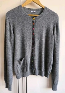 Schöne graue Vintage Damen Strickjacke von Autre Ton, Lana Wolle, 5% Kaschmir  - Bild 1 von 7