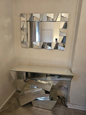 Mirrored Side Table x 2 selling as a pair  - Image 1 of 4