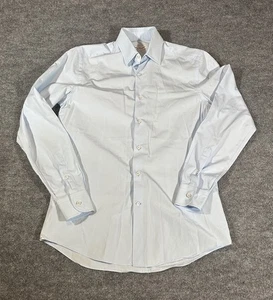 Salvatore Ferragamo Herren Hemd 15,5 39 hellblau geknöpft Derby Fit Made Italy - Bild 1 von 10