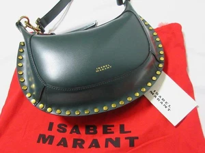 Isabel Marant Oskan Moon dunkelgrüne Leder Schulter Crossbody mit Staubbeutel... - Bild 1 von 10