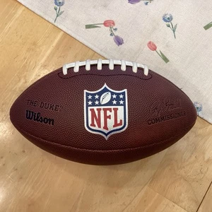 Wilson "The Duke" Roger Goodell Commissioner NFL Brown Leather Football - Picture 1 of 3