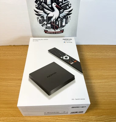 Nokia 8000 Box Android Smart TV Streaming Ultra 4K Chromecast Applications Wifi - Bild 1 von 4