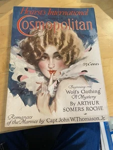 Cosmopolitan Magazine 1926 beautiful cover art period advertising - Picture 1 of 8
