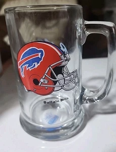 Vintage Buffalo Bills Bierkrug. RAR Team NFL. Dickes Glas mit Henkel. - Bild 1 von 6