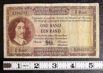 ND (1961) South Africa 1 Rand P-102a Signature 3 banknote #16412 - Image 1 of 2