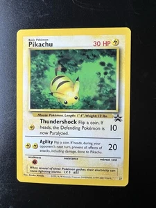 Pokemon Pikachu TCG Black Star Promo #27 Card 2000 WOTC, Excellent Condition - Picture 1 of 2