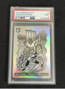 Panini Donruss Optic 2024 - Downtown Legends Adrian Peterson #8 PSA 9 Casehit SP - Imagen 1 de 2