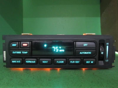 96-97 TOWN CAR EATC AUTOMATIC CLIMATE HEATER CONTROL F6VH-19C933-AA REBUILT 3053 - Image 1 of 4