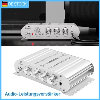 Mini 400W HiFi Verstärker Aluminium Audio Stereo Power Amplifier Vorverstärker - Bild 1 von 4