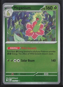 010/132 Meganium - ME01 Mega Evolution Reverse Holo Rare NM Pokemon - Picture 1 of 2