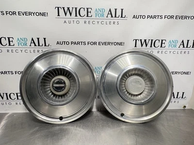 1972-1976 Dodge D100 OEM Hubcaps Hub Cap Set Aluminum - Image 1 of 4