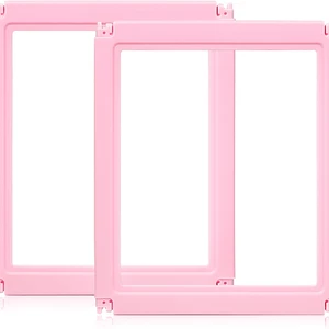 Hágalo usted mismo Acrílico Transparente Casa Parque Infantil 2 PC Extensión (Piel Rosa, 23.6" H, 2PCS) - Imagen 1 de 8