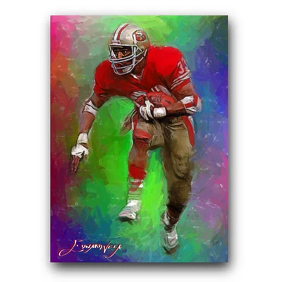 Roger Craig #2 Art Card Limited 35/50 Edward Vela Signed (San Francisco 49ers) - Image 1 of 2