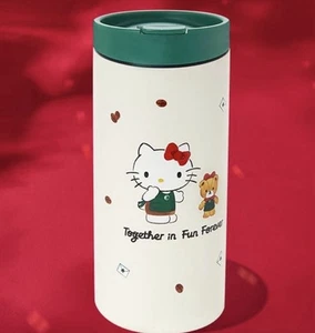 STARBUCKS HELLO KITTY STAINLESS STEEL TUMBLER 12 FL. OZ. 2025 - Picture 1 of 2