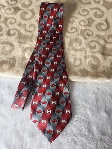 Eagle Neckwear Arkansas Hogs Men's Necktie School Pride Football  - Picture 1 of 6