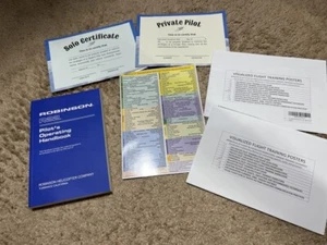 Robinson 22 Helicopter Flight Training Bundle : 5-Piece Student Start Up Set - Picture 1 of 14
