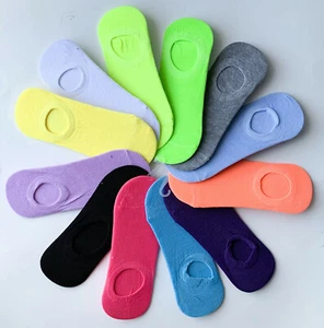 Nuevo 3-12 Mujer No-Show Liner Corte bajo Invisible Loafer Algodón Calcetines Colores - Imagen 1 de 2