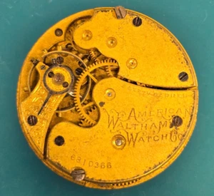 1895 Waltham 60 0s 7j Men's Wristwatch Movement - Watchmaker Repair Parts - Picture 1 of 2