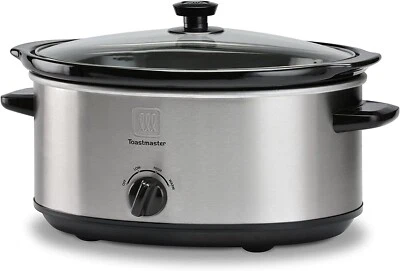 Toastmaster 7qt Stainless Steel Slow Cooker w/ Removable Stoneware TM-701SC - Image 1 of 4